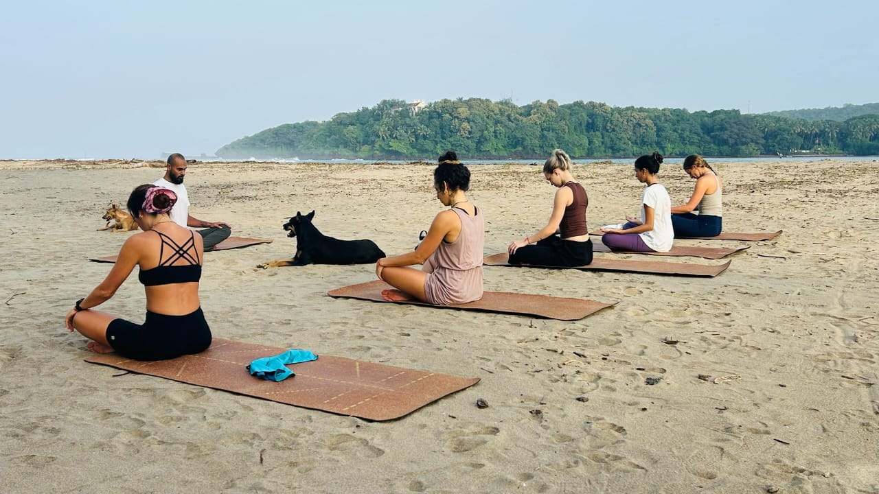Yoga school near beach in Goa