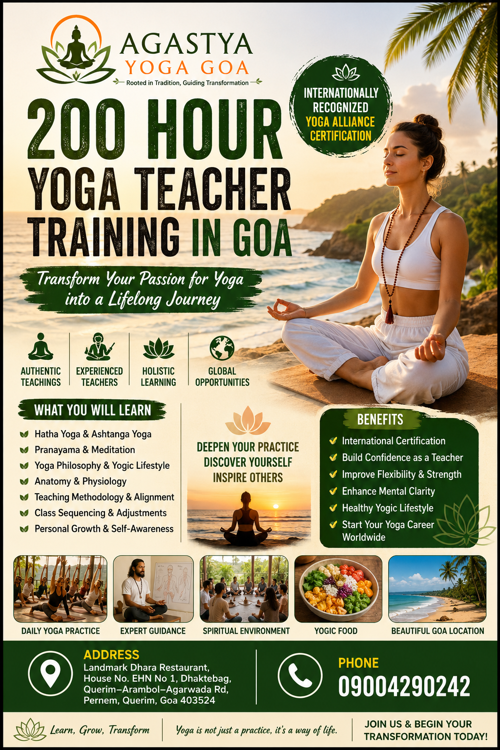 200 hrs Yoga Teacher Training in Goa