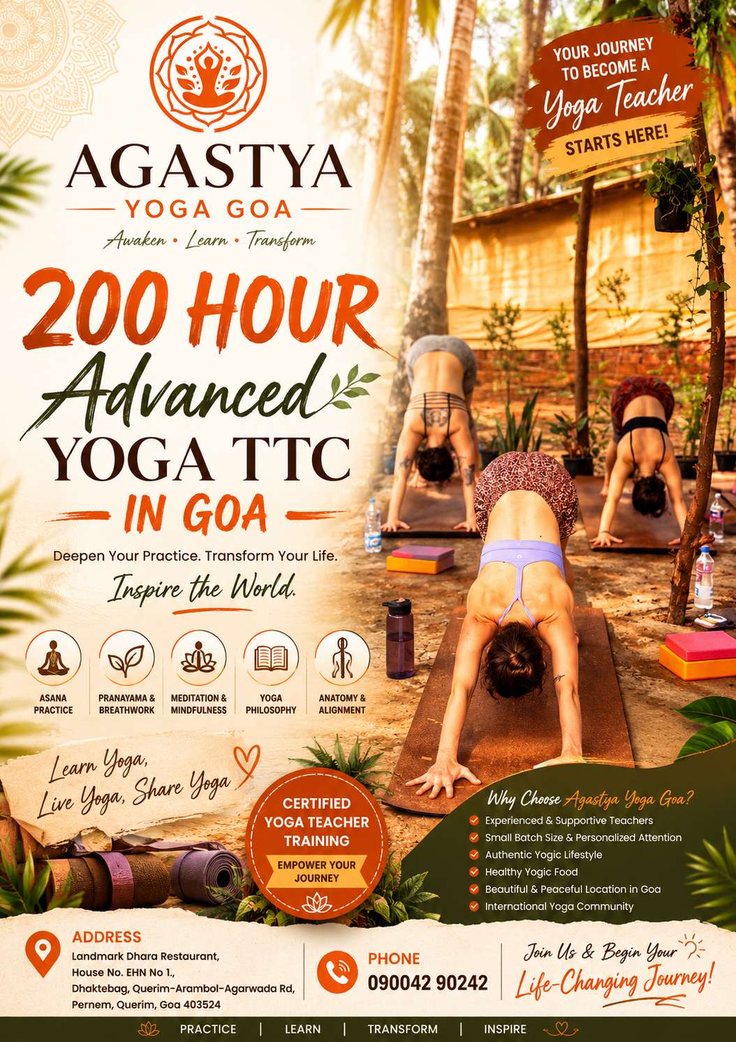 200 Hour Advanced Yoga TTC in Goa