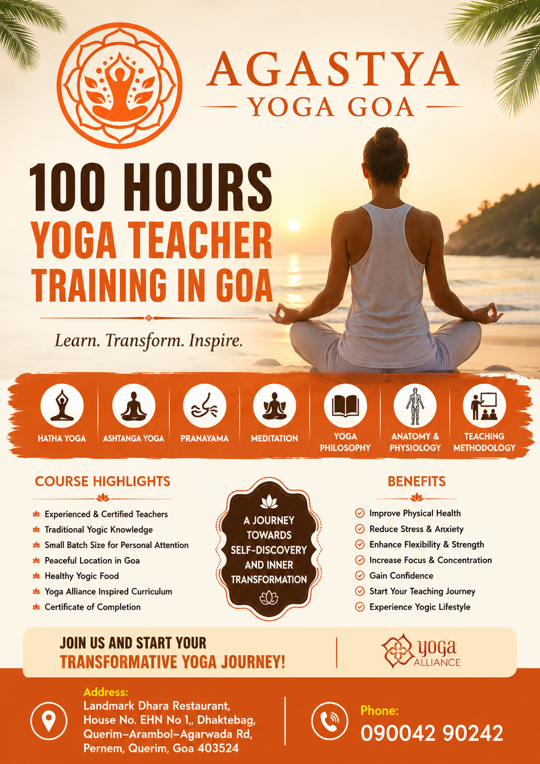 100 Hours Yoga Teacher Training in Goa