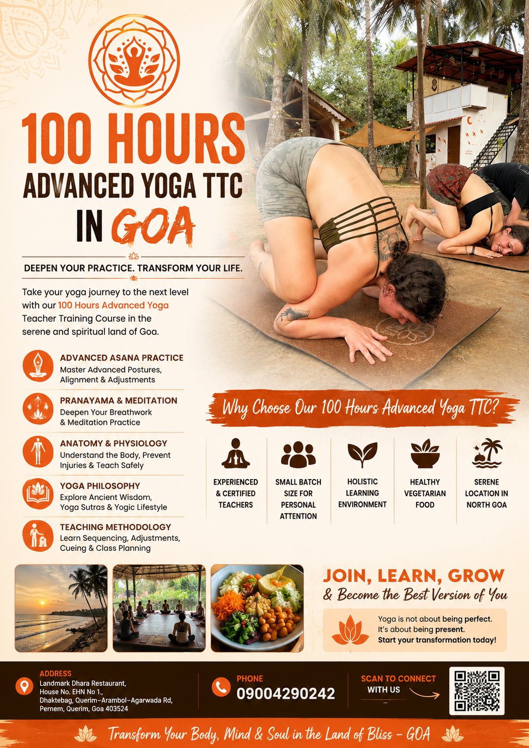 100 hrs Advanced Yoga TTC in Goa 2 100 hrs Advanced Yoga TTC in Goa