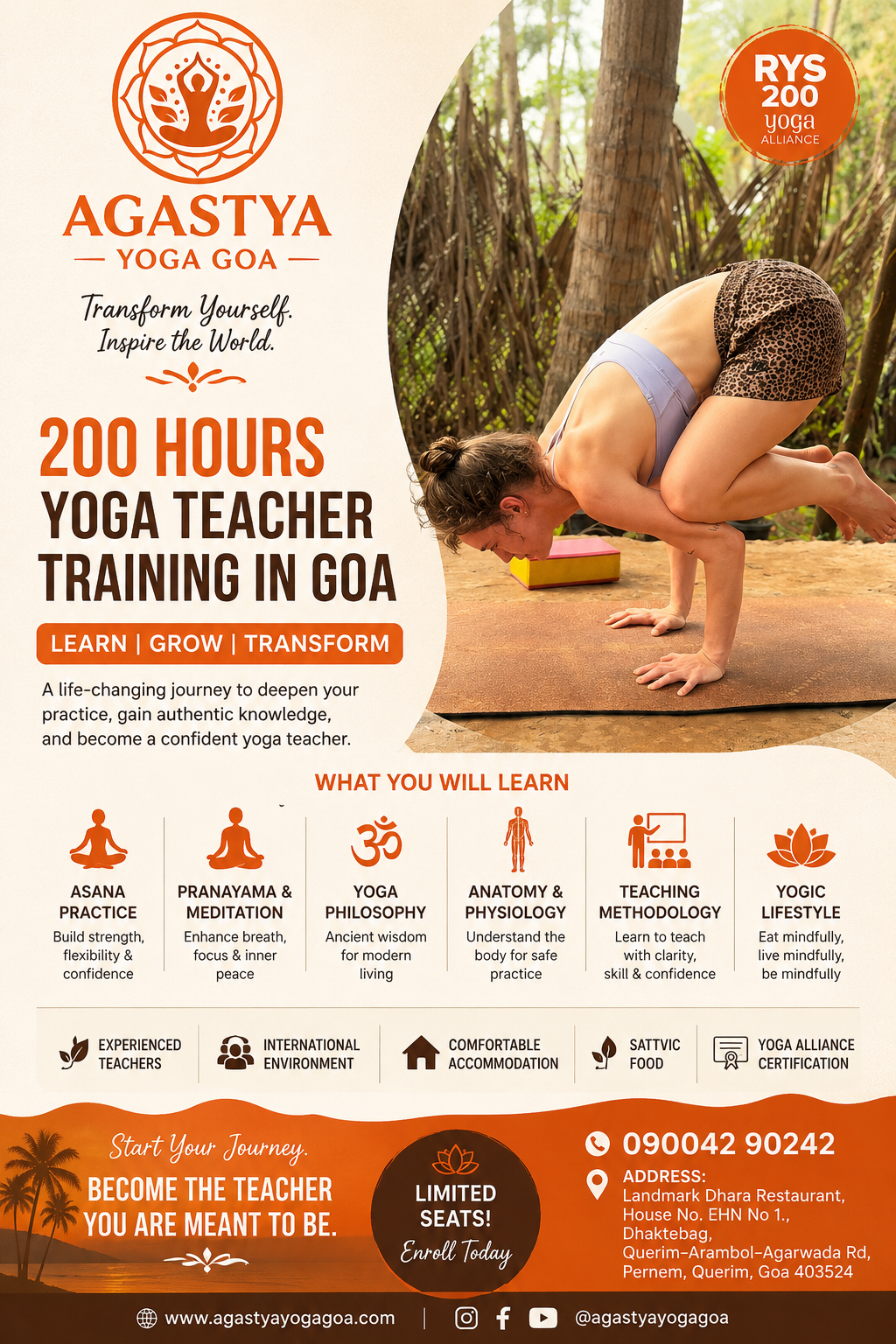 200 Hours Yoga Teacher Training in Goa