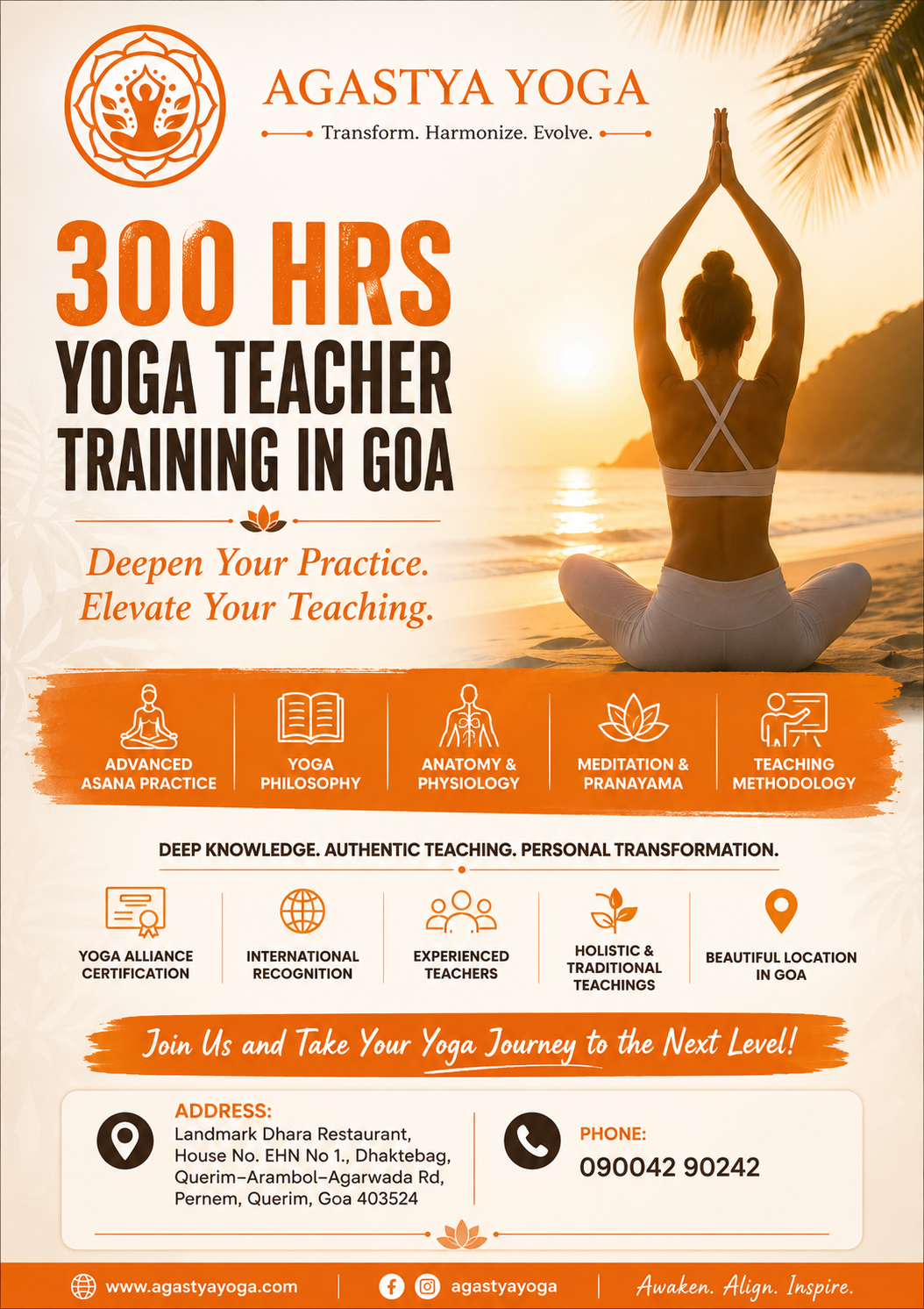 300 Hrs Yoga Teacher Training in Goa