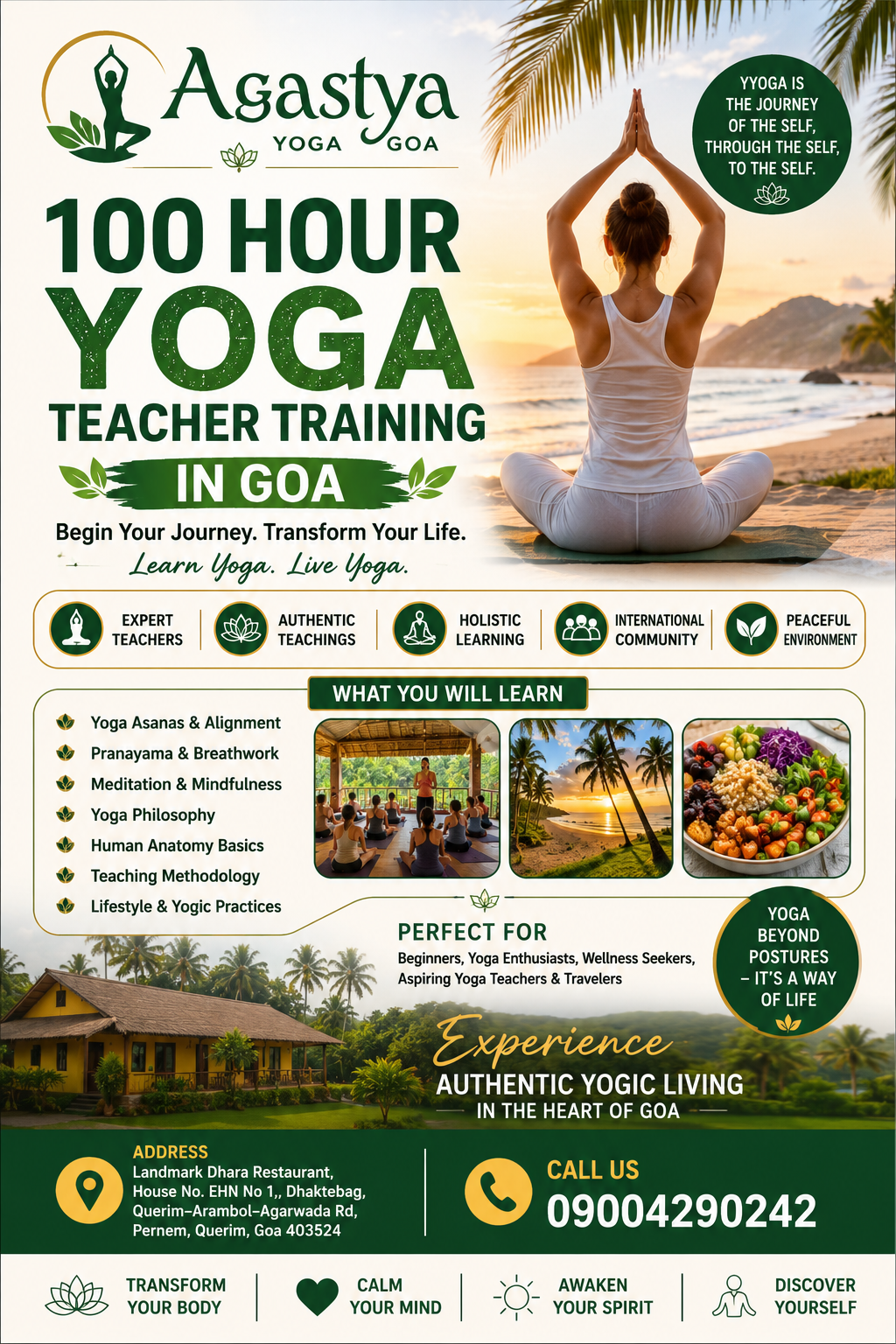 100 Hour Yoga Teacher Training in Goa