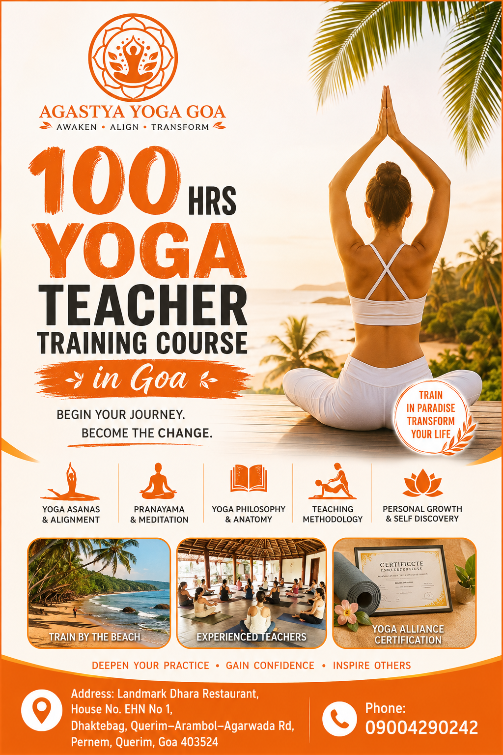 100 hrs Yoga Teacher Training Course in Goa