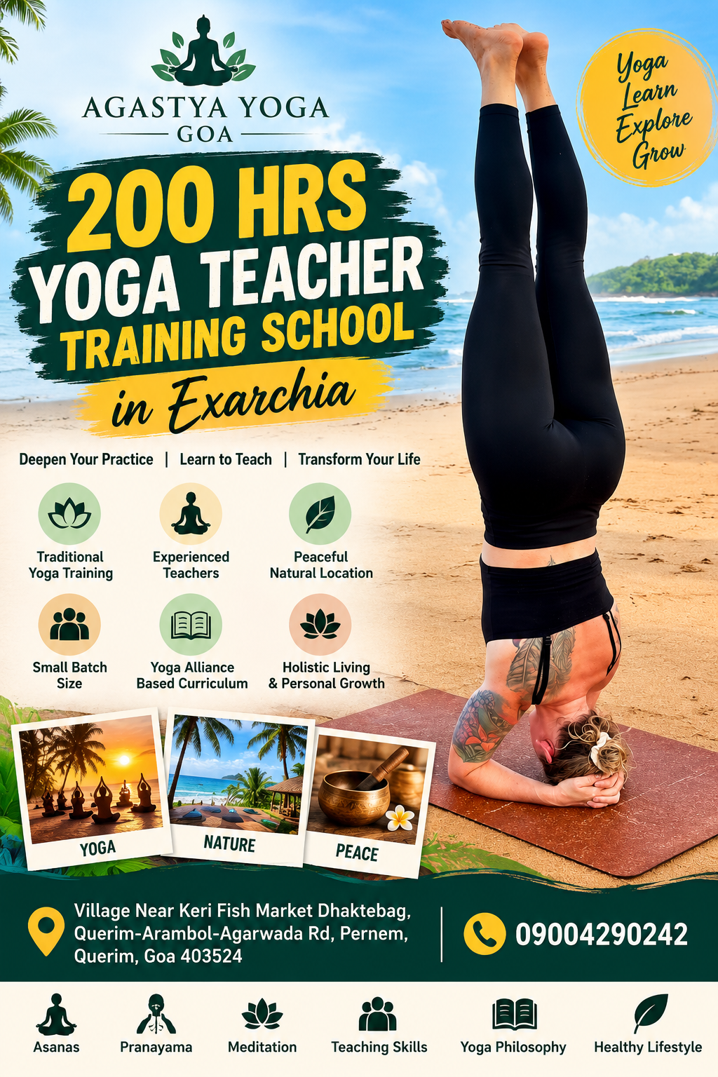 200 hrs yoga teacher training school in Exarchia